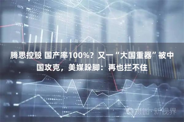 腾思控股 国产率100%？又一“大国重器”被中国攻克，美媒跺脚：再也拦不住