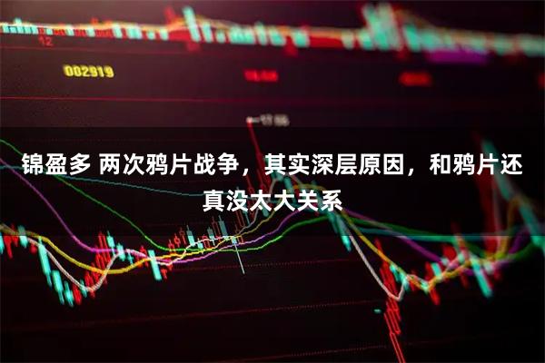 锦盈多 两次鸦片战争，其实深层原因，和鸦片还真没太大关系