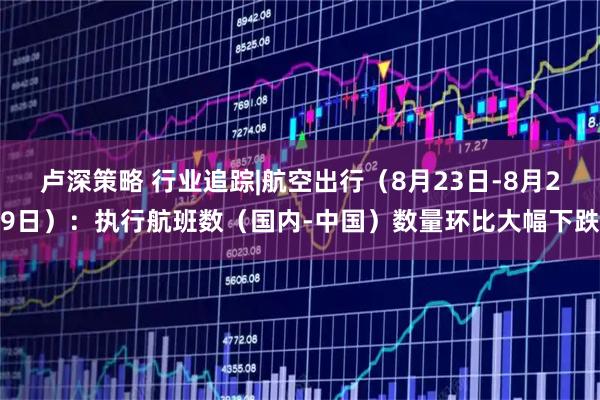卢深策略 行业追踪|航空出行（8月23日-8月29日）：执行航班数（国内-中国）数量环比大幅下跌